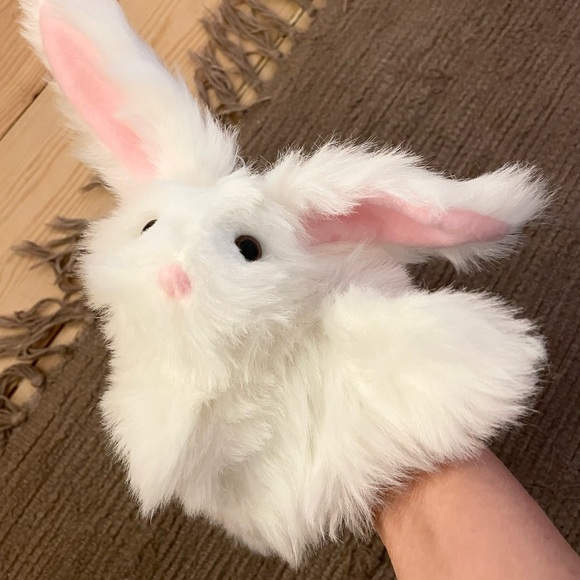 Little White Bunny Hand Puppet NWOT - Picture 7 of 14